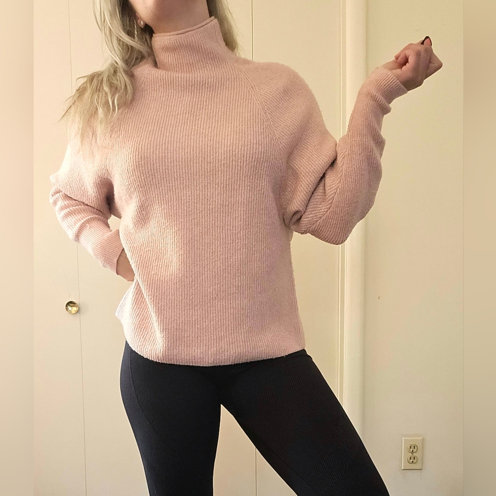 Pink Turtleneck Sweater